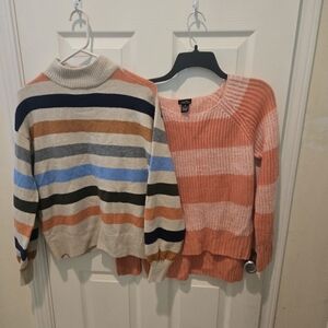 Striped Multicolor Sweater Set